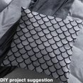 thumbnail image 2 of Homewish Ocean Animal Theme Fabric by the Yard 3 Yard,Mermaid Fishtail Sewing Fabric,Silver Black Room Decor Fabric by the Yard For Princess,Ultra Soft Home Decor, 2 of 6