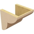 thumbnail image 5 of 8"W x 8"D x 8"H Wide Crestline Rough Cedar Woodgrain TimberThane Corbel, Primed Tan, 5 of 6