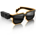 thumbnail image 3 of Cordless LED Light Up Neon Rave Party Sunglasses, Glowing DJ Glasses With 4 Mode Party Favors, 3 of 7