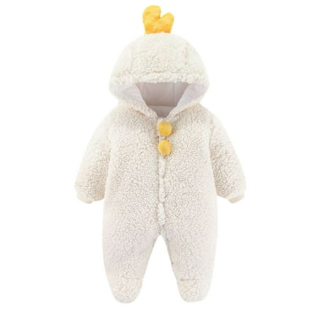 

nsendm Jumpsuit Winter Coat Warm Girls Outwear Boys Cute Romper Baby Girls Coat&jacket Coats for Teen Girls Coat White 9-12 Months