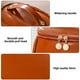 thumbnail image 3 of Bolsa portátil de gran capacidad impermeable para guardar brochas de maquillaje, hecha de cuero de PU, 3 of 5