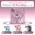 thumbnail image 2 of Funda de teléfono CAPRARO Cute para iPhone 15 Pro Max Black Currant, 2 of 8