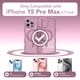 thumbnail image 2 of Funda de teléfono CAPRARO Cute para iPhone 15 Pro Max Black Currant, 2 of 8