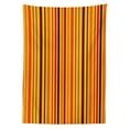 thumbnail image 2 of Abstract Outdoor Tablecloth, Vertical Colorful Straight Lines Geometric Vibrant Stripes Design, Decorative Washable Fabric Picnic Table Cloth, 58 X 84 Inches,Orange Marigold Burgundy, by Ambesonne, 2 of 2