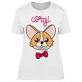 thumbnail image 1 of Bow Tie Corgi T-Shirt Women -Image by Shutterstock, Female XX-Large, 1 of 2