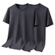 thumbnail image 2 of pstuiky Camisas de manga corta para hombre, Camiseta informal de manga corta con botones y rayas lisas para hombre camisas casuales para hombre l, 2 of 8
