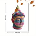 thumbnail image 3 of Colorful Buddha Sculpture Canvas Print，Peaceful Spiritual Wall Art for Living Room Bedroom Yoga, 3 of 8