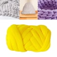 thumbnail image 6 of 1.5kg Chunky Yarn Bulky Yarn Washable Tube Giant Soft Yarn Arm Knitting Yarn Weight Yarn Jumbo Tubular Yarn for Baskets Sweaters DIY Pet Bed Yellow, 6 of 8
