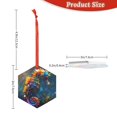 thumbnail image 3 of KLL Neon Seahorse Underwater Realm Pattern Acrylic Christmas Ornaments,1 PCS Xmas Tree Decor with Ribbon 3" Christmas Décor Christmas Pendant for Hanging on Tree & Party Favors-Hexagon, 3 of 7