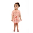 thumbnail image 5 of Moana Baby and Toddler Girl Tee, Shorts, Skirt and Hair Scrunchy Set, 4-Piece, Sizes 12M-5T, 5 of 12