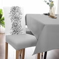 thumbnail image 5 of Sage Green Eucalyptus Dining Chair Cover Set of 4,Stretch Chair Protectors Slipcover,Spandex Kitchen Chair Seat Back Cushion Slip Cover for Dining Room,Party,Country Nature Plant Leaves Botany White, 5 of 6