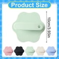 thumbnail image 3 of 1 Pc Silicone Body Scrubber Gentle Exfoliating Brush on Sensitive Skin Soft Shower Scrubber for Body, Hygienic Silicone Loofah Bathroom Essentials Brush for Women, Men, 3.93 Inch, Green, 3 of 6