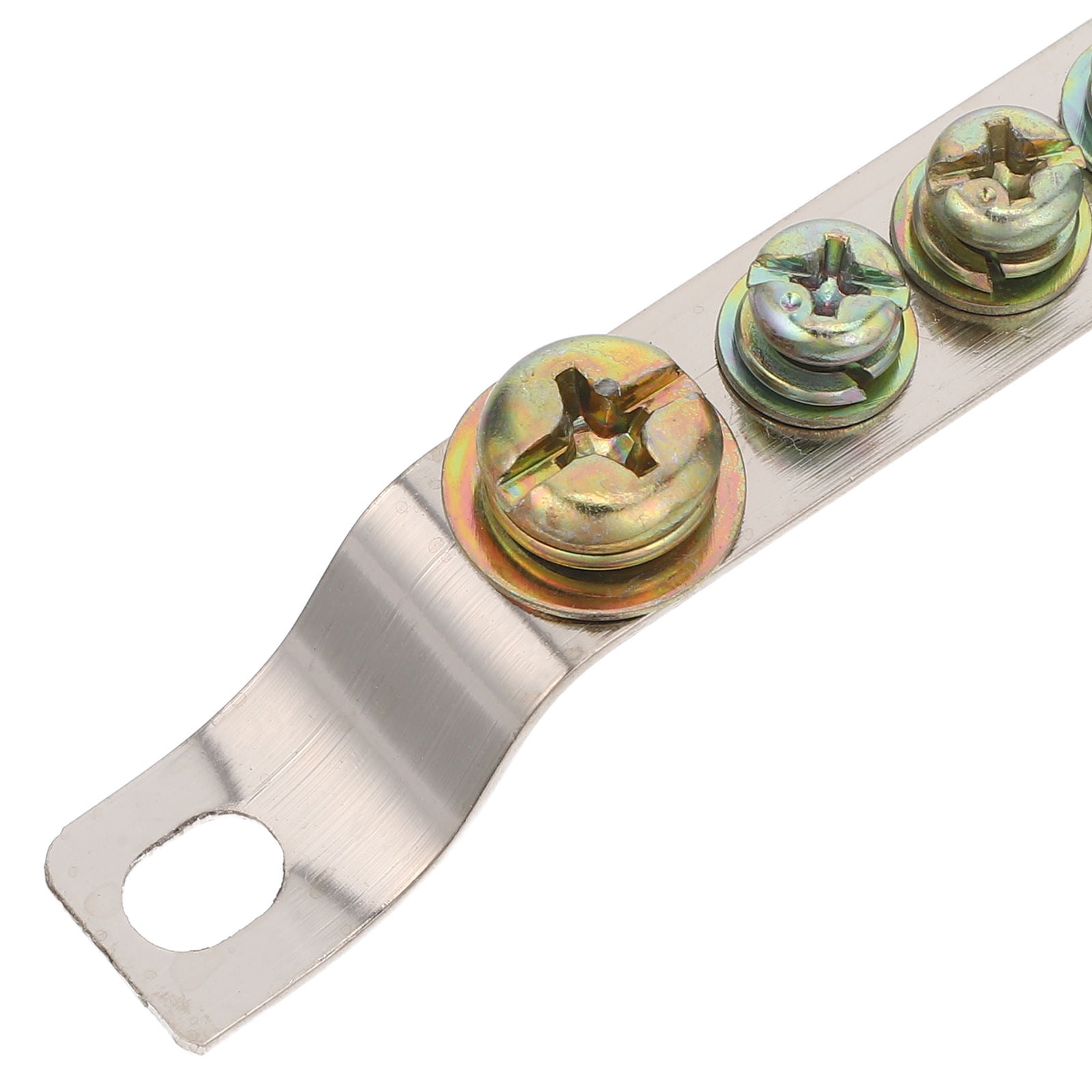ETHZZLE 4Pcs Space Efficient Copper Neutral Bar Terminal Block for Electrical Panel Wiring