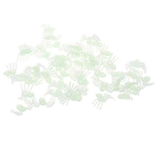 50pcs 21x14mm Luminous Spider Figurine The Dark Jokes Toy