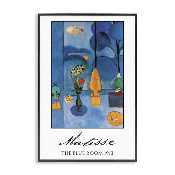 Matisse The Blue Room Black Framed Giclee Art, design by Vintage Hustle