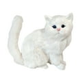 thumbnail image 2 of Figura de gato realista figura de gato foto de juguete, lindo animal relleno de réplica de mascotas para el hogar, coche, sala de estar Estilo a, 2 of 8