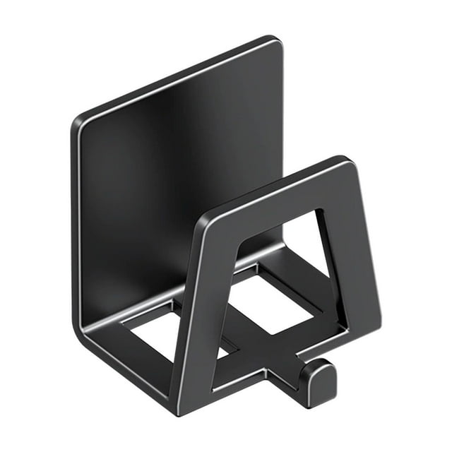Black Black Metal Sink Organizer Wall Mount Drain Rack With Hook Design Space Saving Kitchen Storage Solution For Utensils Cleaning Supplies #ZFsWW