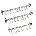 thumbnail image 3 of Kitchen Sliding Hooks Stainless Steel Hanging Rack Rail Kitchen Tools Organizer Wall Mounted Hanger, 3 of 9