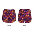 thumbnail image 3 of Fuzoiu Skull Print Women's Athletic Shorts, Double-Layer Running Shorts with Pocket,Women's Workout Shorts for Yoga, Gym, and Workouts-X-Large, 3 of 7