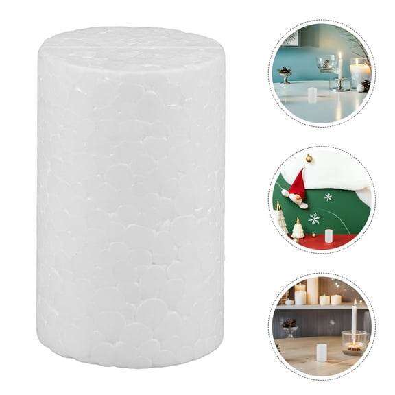 HONMEET Polystyrene Cylinder Craft Supplies 20 Pieces for Projects, Model Making, School Crafts, and Creative Art