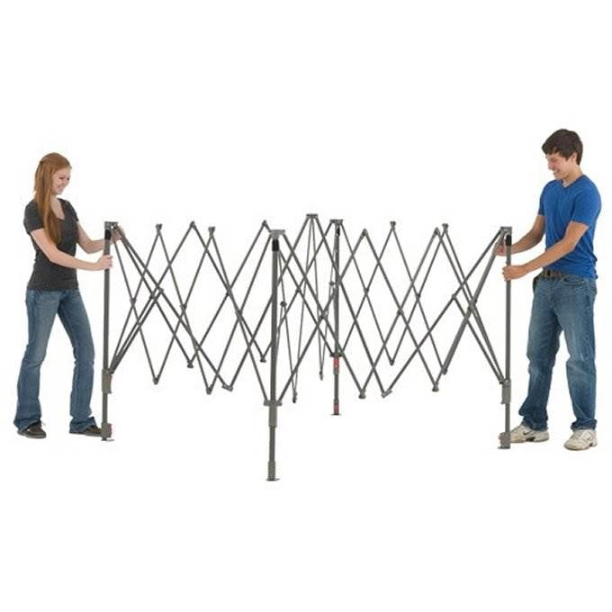 Coleman 10' x 10' Pop Up Outdoor Canopy, 400 lumens LED lights, UVGuard protection