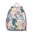thumbnail image 1 of Floral and Leopard Print Students Backpack - Rustic Country Style with Bright Boho Sunflower and Butterfly Illustration, Lightweight and Durable for School, 1 of 4