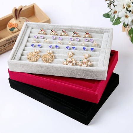 - VBESTLIFE Jewelry Ring Earring Display Velvet Box Tray Case Organiser Holder Storage Gifts,jewellery display storage box