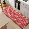 thumbnail image 5 of Red Christmas Folk Pattern Kitchen Rug Mat,Kitchen Runner Rugs Non Skid Washable,Decorative Kitchen Floor Mats for Kitchen,Sink,Laundry,17"x47.2", 5 of 7