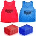 thumbnail image 3 of Biggz Soccer Starter Kit - 12 Mesh Colored Vest with Size 5 Soccer Ball and Pump + Bonus 25 Cones, 3 of 5