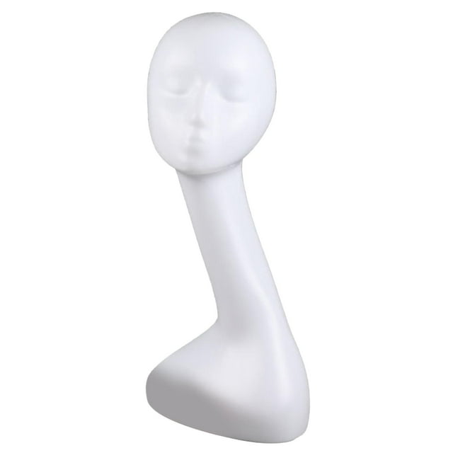 Girl Manikin Head Model Irregular Mannequin Head Headwear Display Holder C
