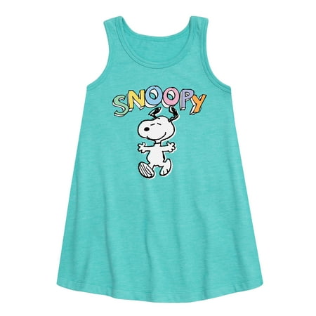 

Peanuts - Snoopy Sketchy - Youth Girls A-line Dress