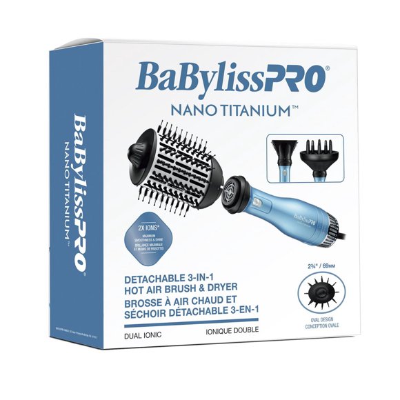 Nano-Titanium Detachable 3-IN-1 Hot Air Brush