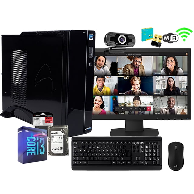 Pc computadora i3 10 gen quad core wifi 16gb ram 960gb ssd monitor 21.5" FULL HD Intel pc, armada, intel