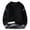Black, variant on GigrtiJin Fleece Sweater for Men Solid Color Round Neck Long Sleeve Ribbed Knit Sweaters Loose Casual Pullover Sweater