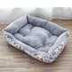 thumbnail image 2 of Cama para mascotas, gatos, perros, gatos, cachorros, alfombrilla cálida para otoño e invierno, cama para dormir en interiores. Gris L, 2 of 8