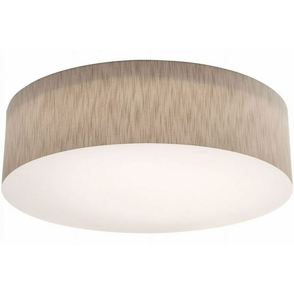 ANF3044L5AJUD-JT AFX Anton - Drum Flush Mount In Modern Style-9.5 Inches Tall and 30 Inches Wide-Jute Finish-LED Lamping Type