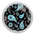 thumbnail image 1 of 4PCS Round Ethnic Flower Texture Cabinet Fluorescence Knob Glowing in the Dark Furniture Drawer Pulls Handle with Screws, 1 of 5
