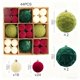 thumbnail image 3 of Bolas De Navidad Flocadas Bolas navideñas nevadas, 44 piezas, adornos de peluche multicolor para decorar árboles y ventanas, 1,97" Rkxzt, 3 of 9