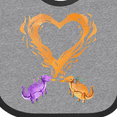 thumbnail image 4 of Inktastic Fire Heart Dragons Boys or Girls Baby Bib, 4 of 4