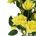 thumbnail image 2 of Efavormart Pack of 2 38" Yellow Silk Long Stem Roses, Artificial Flowers Rose Bouquet Home Decor for Bridal Wedding Centerpieces Birthday Party Garden Floral Arrangement, 2 of 11