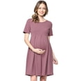thumbnail image 1 of SURJDE Robe de Maternité Formelle pour Femme avec Plis à l'Avant et à l'Arrière, 1 of 6