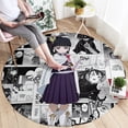 thumbnail image 2 of Kanao Tsuyuri Demon Slayer Round Carpet Anime Mix Manga Style Rug, 2 of 5