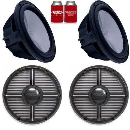 Wet Sounds (2) REVO8FA-B 8 4 ohm Black Subwoofer with (2) REVO8XW-BGRILL Black XW Closed Style Grill - image 5