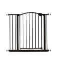 thumbnail image 1 of Puerta para mascotas con decoración arqueada de bronce extra ancha, 2 pulgadas de largo x 35 pulgadas de ancho x 30 pulgadas de alto, 1 of 5