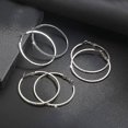 thumbnail image 4 of Women earring girl stud ear drop hoop rhinestone big circle simple big circle gold loop----04 gold--Product code 83390 04 gold, 4 of 5