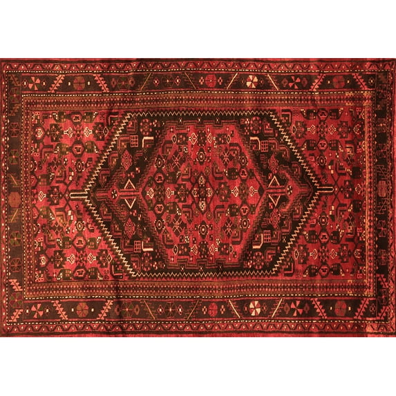 Ahgly Company Indoor Rectangle Persian Orange Traditional Area Rugs, 6' x 9'