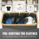 thumbnail image 2 of Cestos para cesta de lavandería con tapa, 160 L, extra grande, organizador dividido de 3 secciones para ropa para dormitorio, lavadero, cesto para ropa sucia, gris, 2 of 5