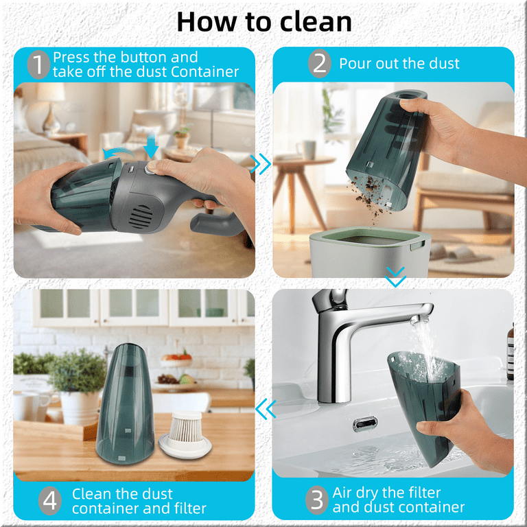Car Wireless Handheld Vacuum Cleaner Deep Cleaning Dust Remover