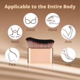 thumbnail image 5 of Self Tanner Brush, Kabuki Foundation Brush Streak-Free & Smooth, Body Makeup Brush Flawless-Finish for Face Neck Body Leg Easy to Clean (Rose Gold (Self Tanner Brush)), 5 of 10