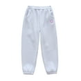 thumbnail image 2 of Esaierr Toddler Girls Winter Jogger Pants Sweatpants Kids Fleece Pants Thick Casual Long Sweatpants for 3-14Y, 2 of 5